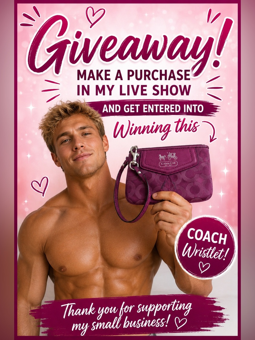 🎉 Coach Wristlet Giveaway! 🎉